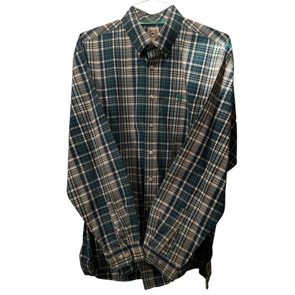 Men’s Cinch Long Sleeve Button Up Down Collared Shirt Large